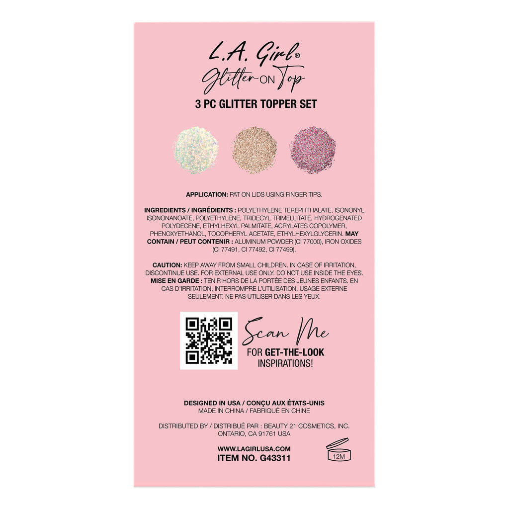 Glitter On Top 3pc Glitter Topper Set