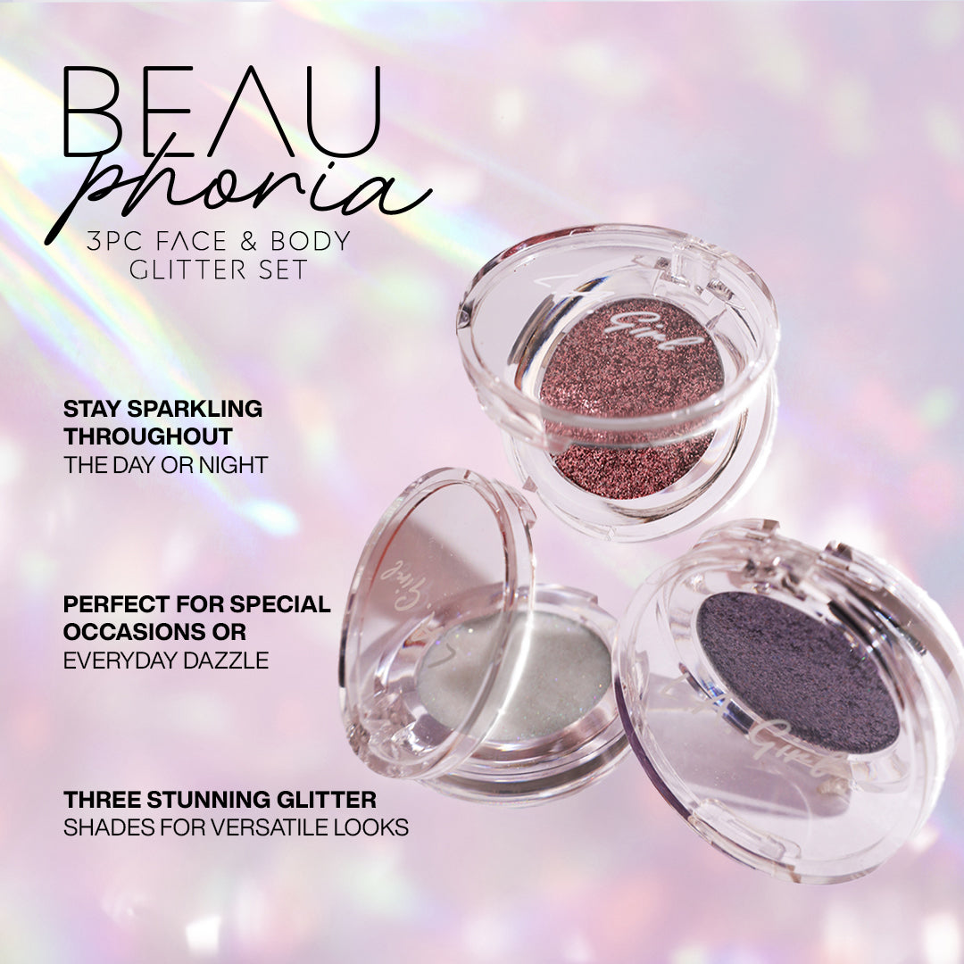 L.A Girl BeauPhoria 3Pc Glitter Topper Gift Set