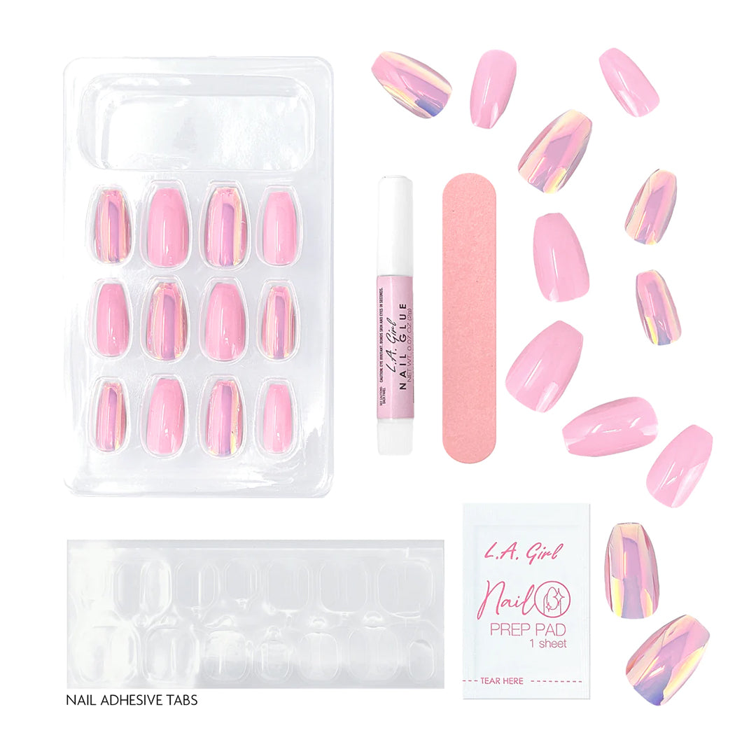 Luxe Shine Nail Fave Artificial Nail Tips-Total Vibe -28 Pc Kit